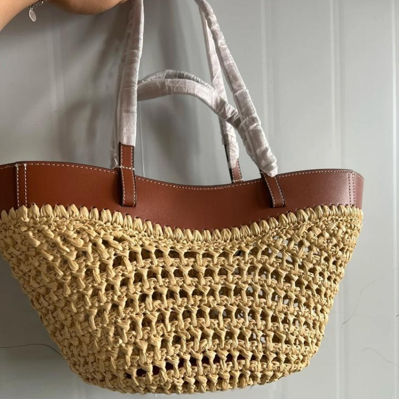 Crochet Bag Raffia - Sac de plage tissé creux de