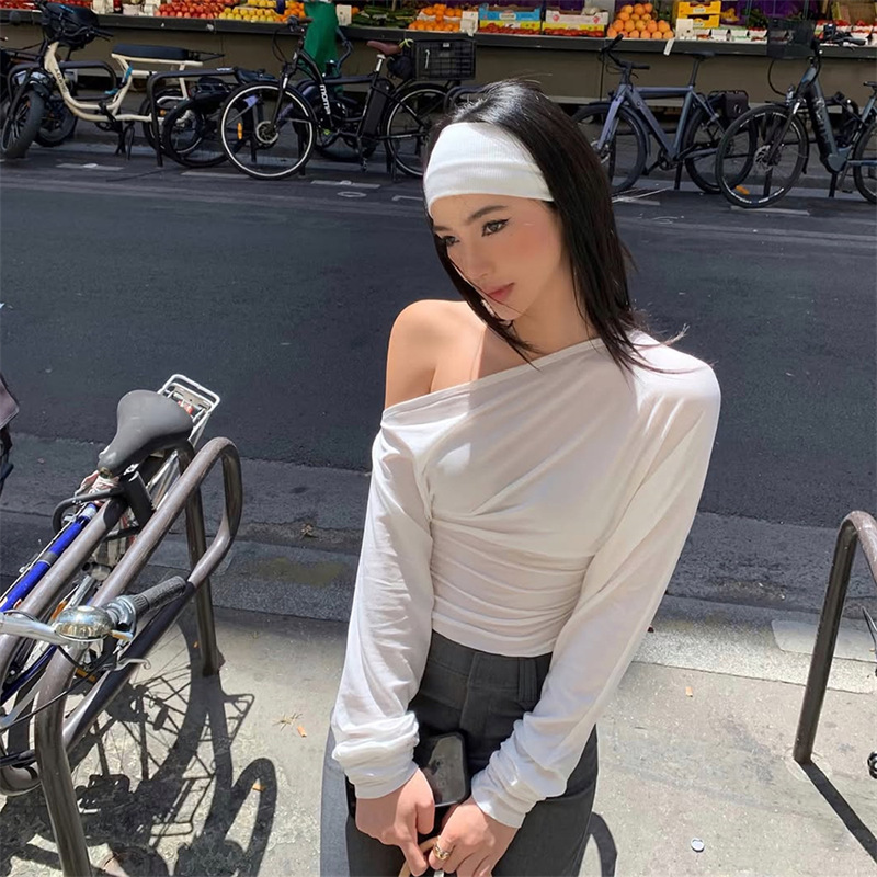 Blouse Off Shoulder - 2026 Haut asymétrique à une épaule