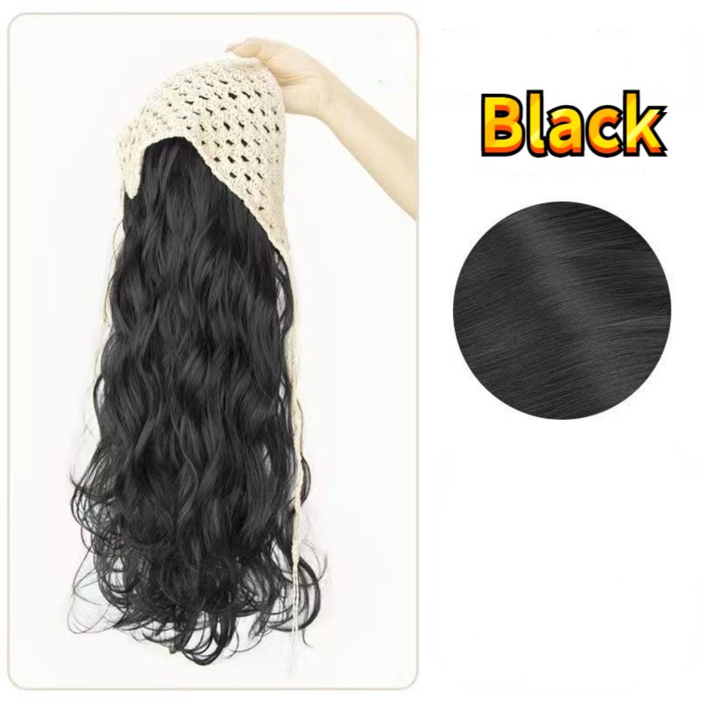 Headband Summer Knit - Perruque tendance 65 cm avec foulard