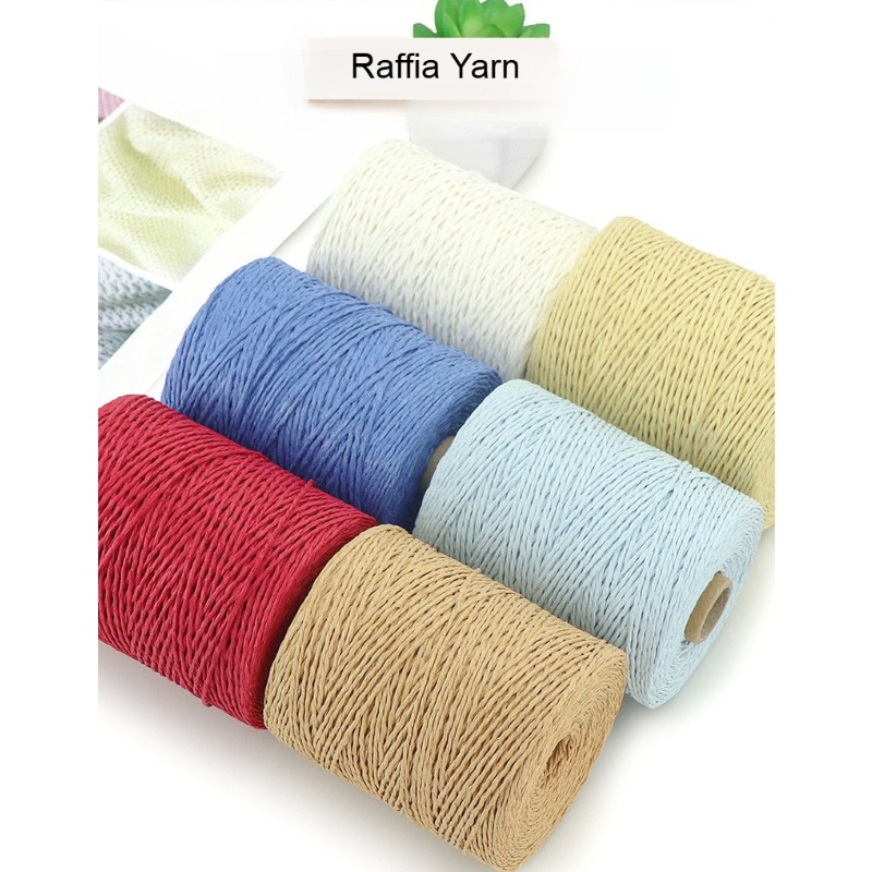 Crochet Bag Raffia - Fil de raphia uni 2 brins