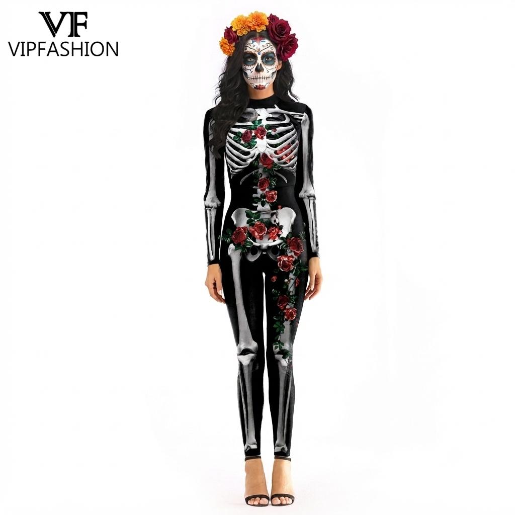 Romper Floral Print - Costume de fête d'Halloween pour femmes
