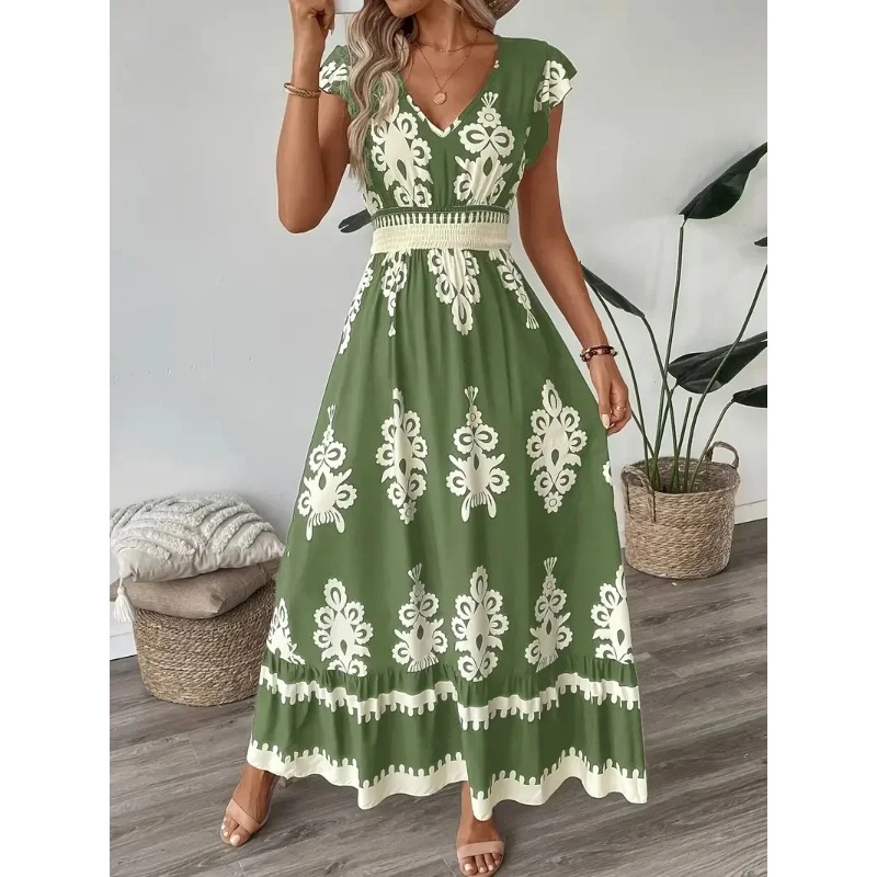 Romper Floral Print - Grande taille nouvelles femmes mode imprimé
