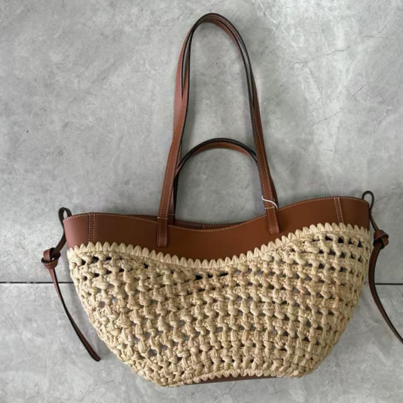 Sac de plage tissé creux de ma - Crochet Bag Raffia avis et prix