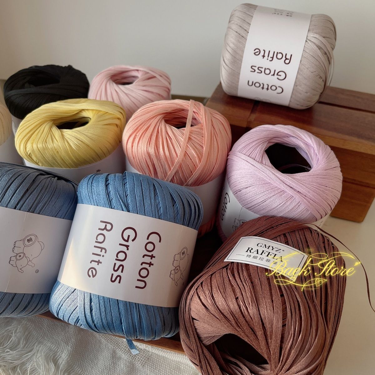 Rouleau de fil de raphia multi - Crochet Bag Raffia avis et prix