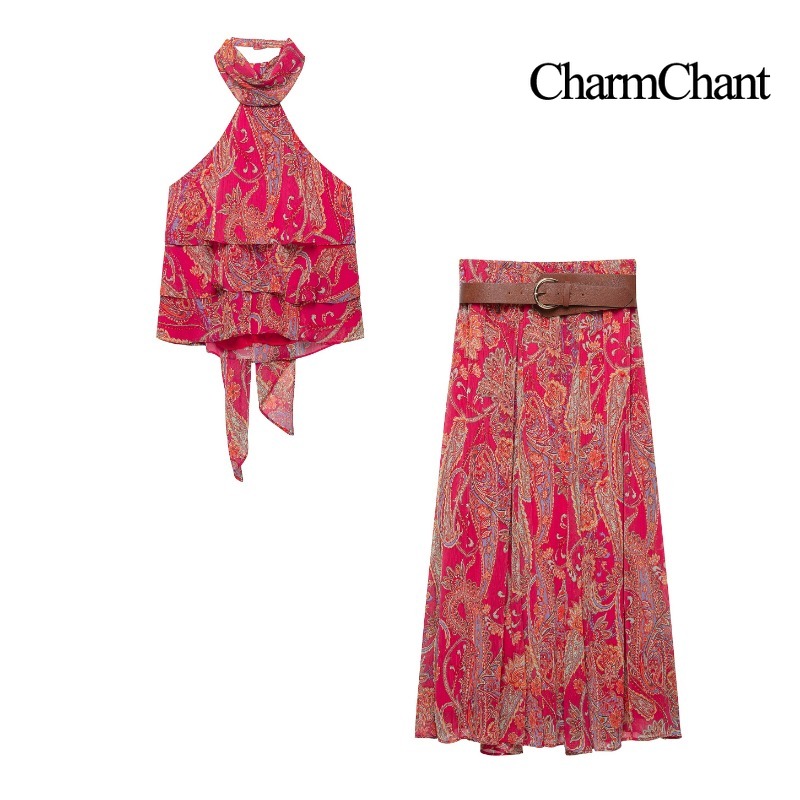 CHARMCHANT Ensemble 2 Pièces F - Romper Floral Print avis et prix