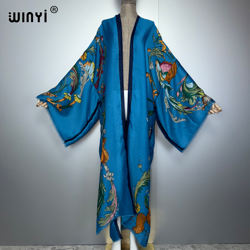 Robe maxi kimono bohème WINYI  - Cover Up Kaftan avis et prix