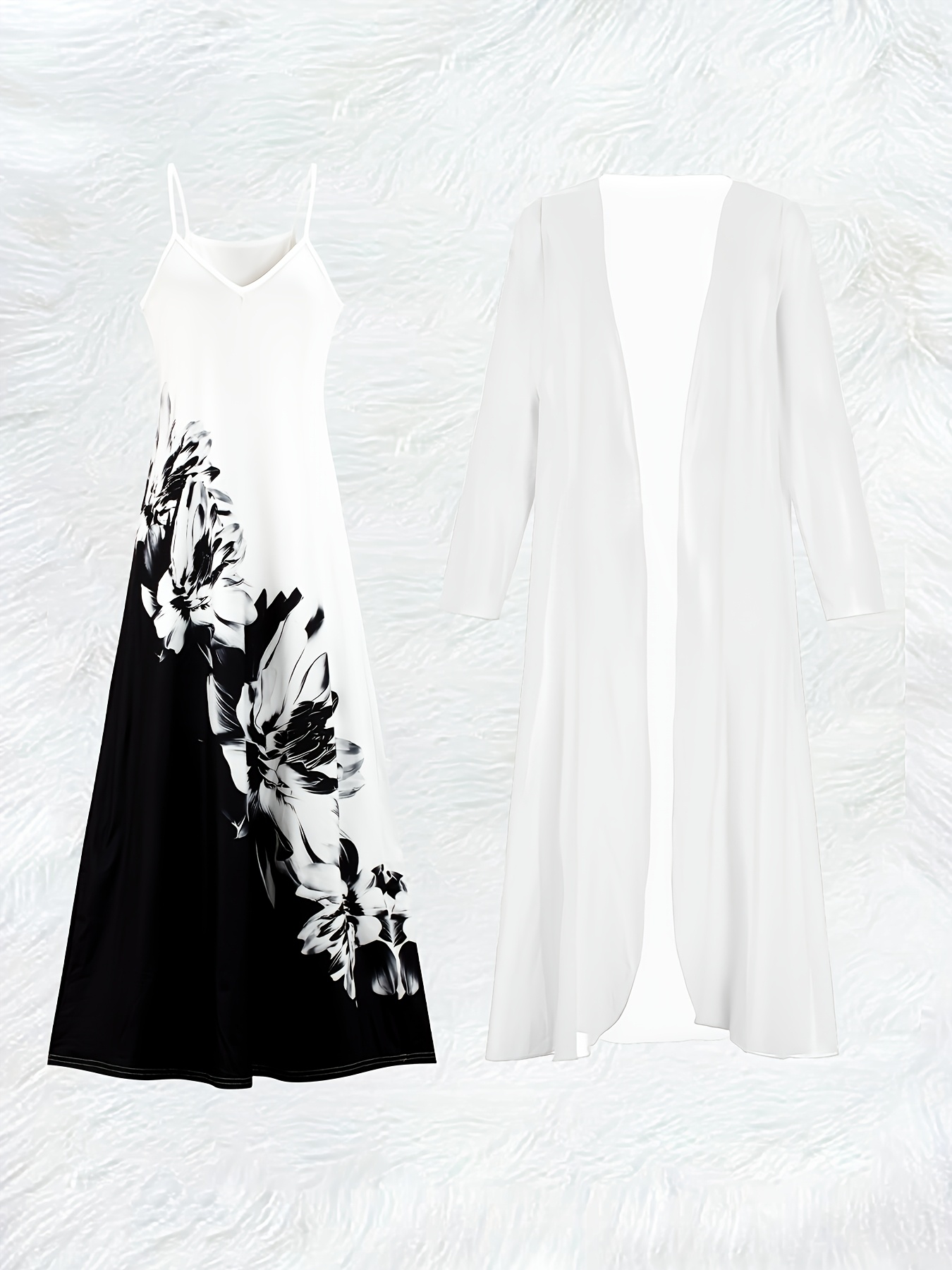 Ensemble robe longue à manches - Romper Floral Print avis et prix