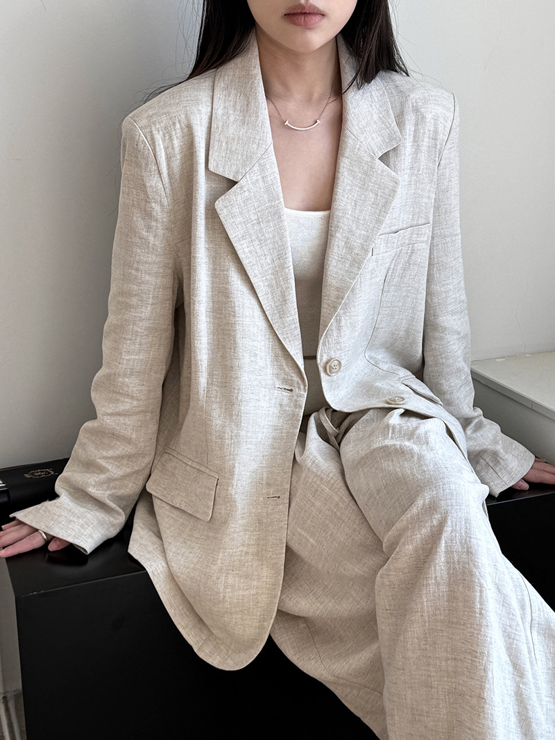 Automne haut de gamme lin maté - Linen Pant Wide avis et prix