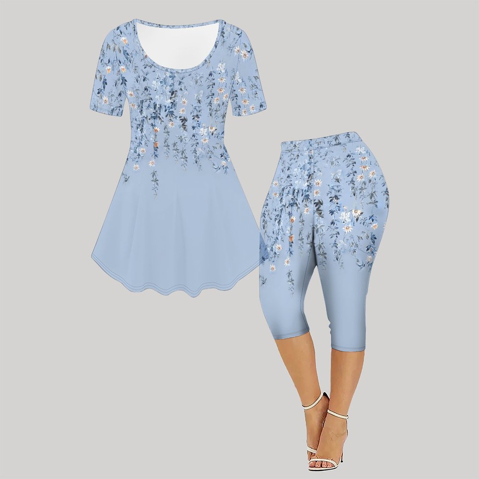 Ensemble deux pièces imprimé v - Romper Floral Print avis et prix