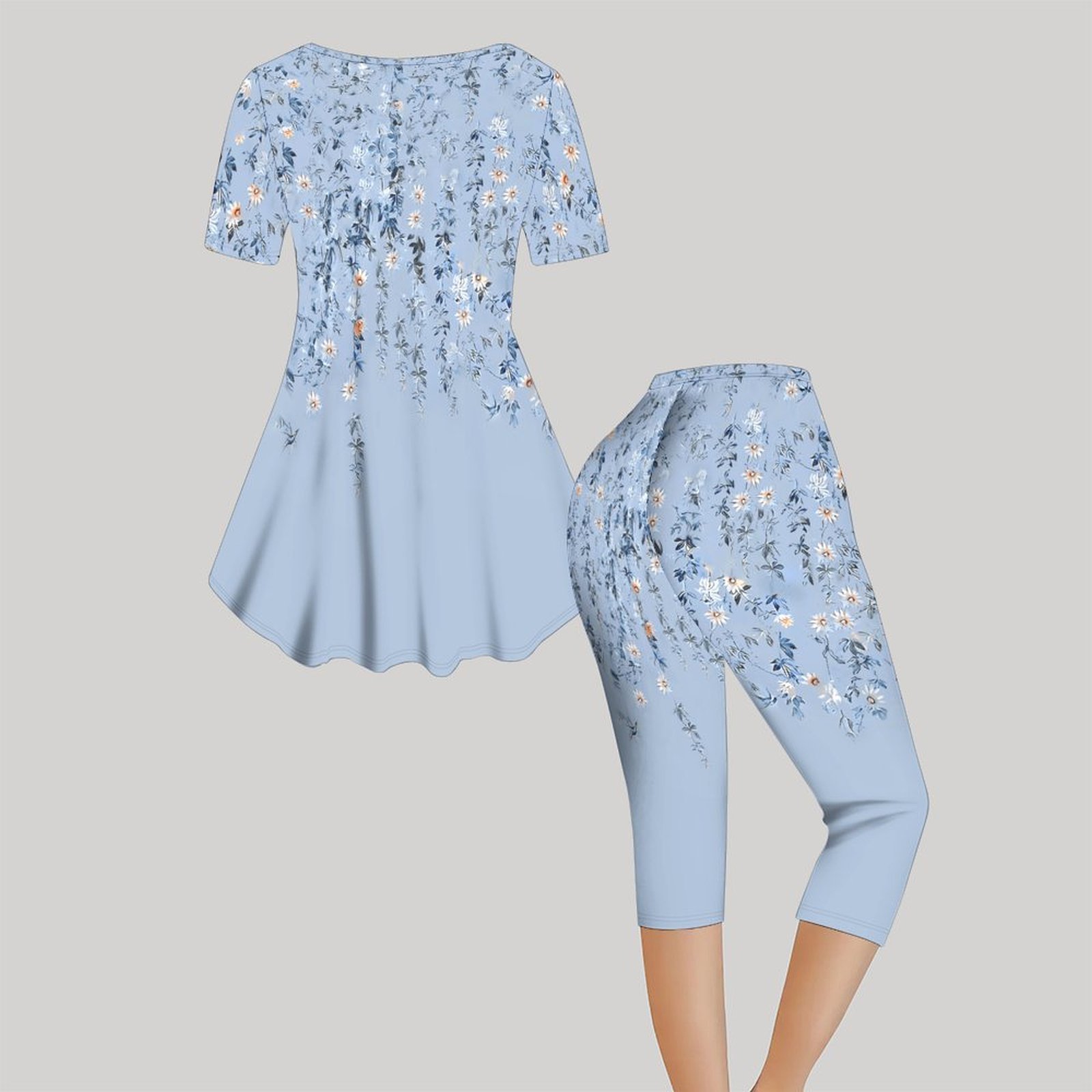 Ensemble deux pièces imprimé v - Romper Floral Print avis et prix