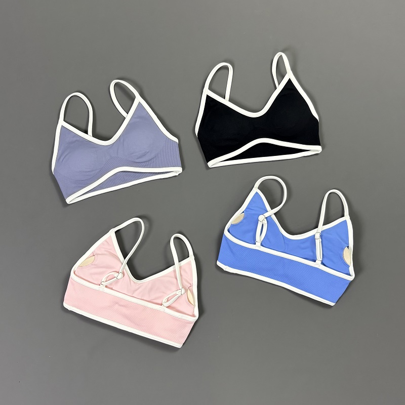 Soutien-gorge de yoga contrast - Crop Top Crochet avis et prix