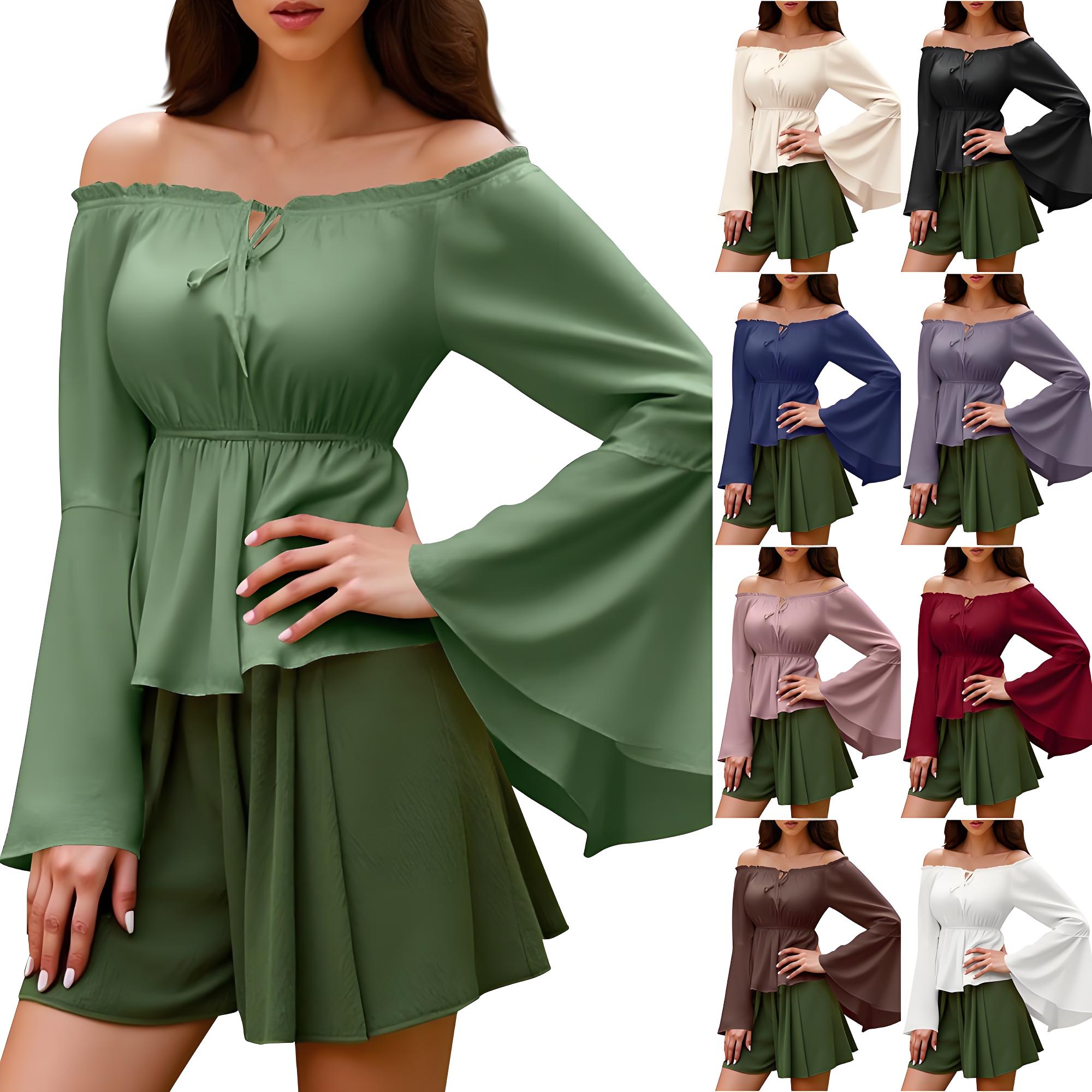Chemisier Renaissance pour fem - Blouse Off Shoulder avis et prix