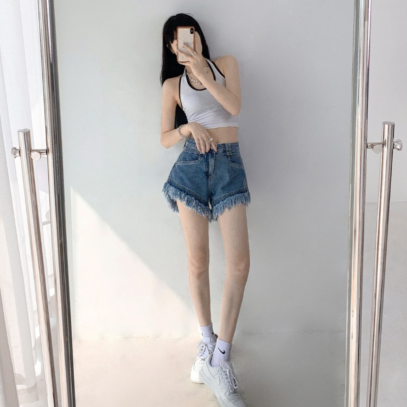 Shorts en jean pour femme, cou - Shorts Denim Frayed avis et prix