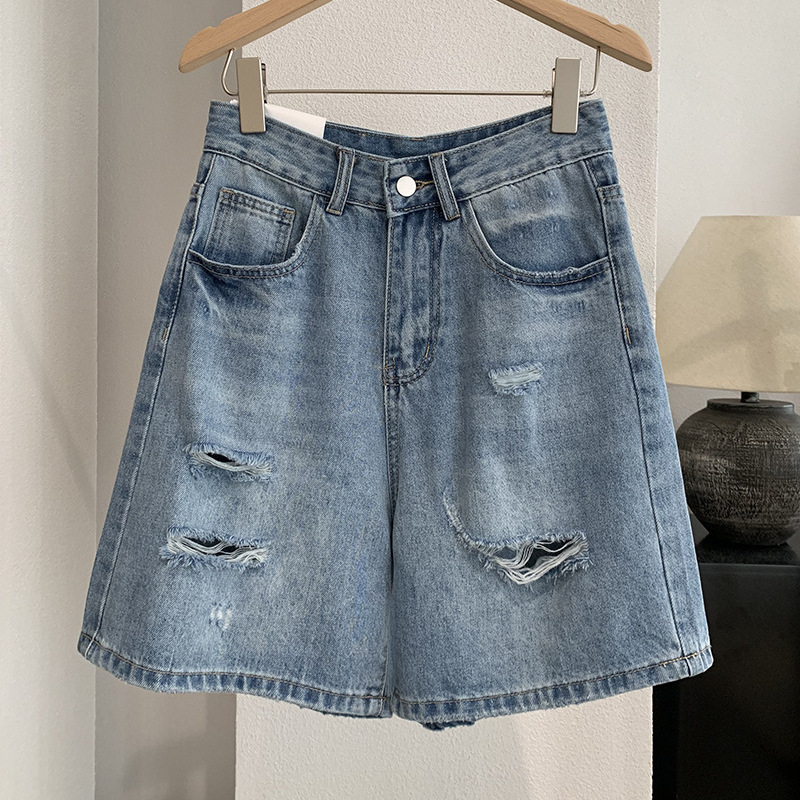 Short en jean vintage pour fem - Shorts Denim Frayed avis et prix
