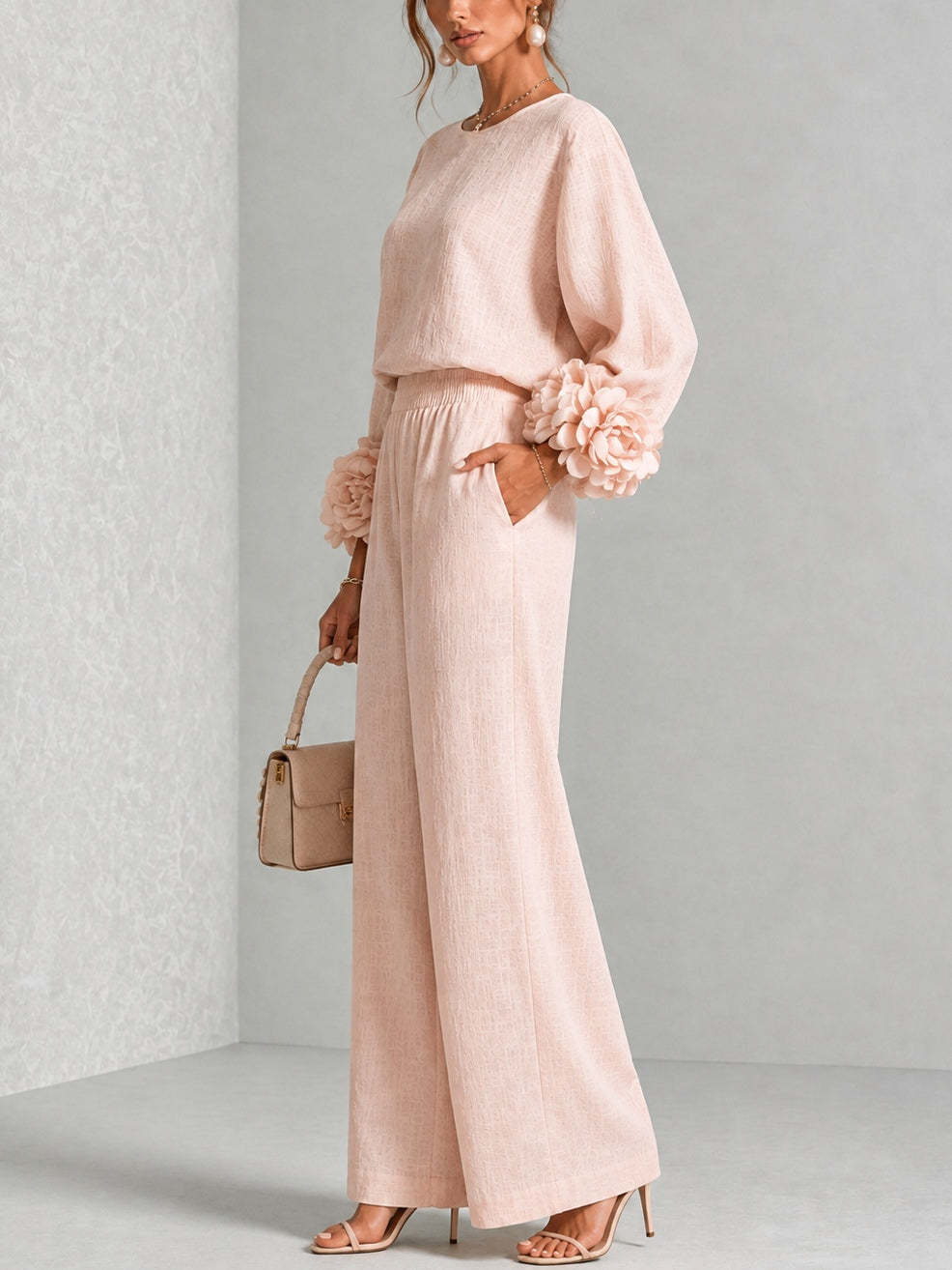 Ensemble deux pièces en lin po - Linen Pant Wide avis et prix