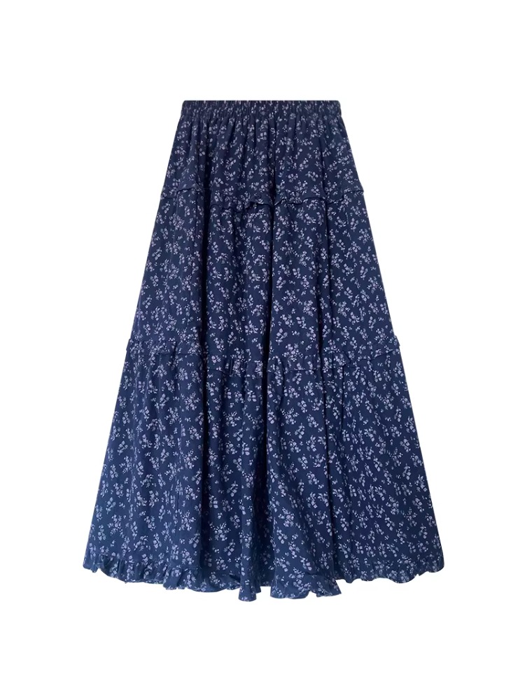 Jupe midi évasée à imprimé flo - Midi Skirt Floral avis et prix