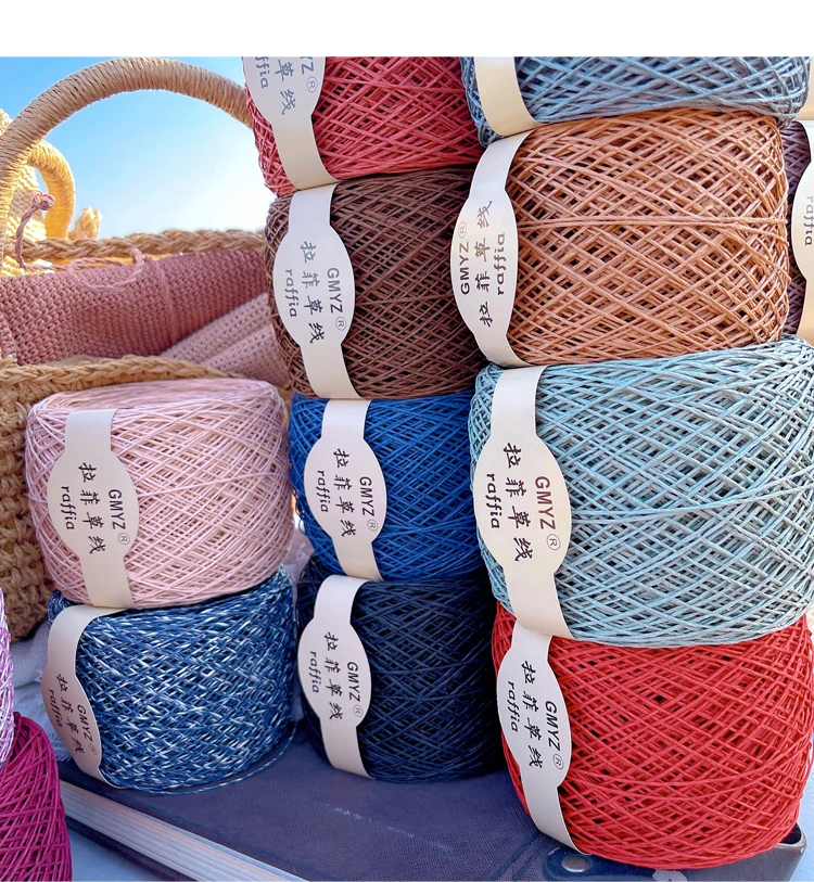 Fil fin en raphia végétal japo - Crochet Bag Raffia avis et prix